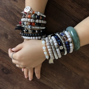 Wholesale Angel Wings Vintage Beaded Multi Layered Handstring