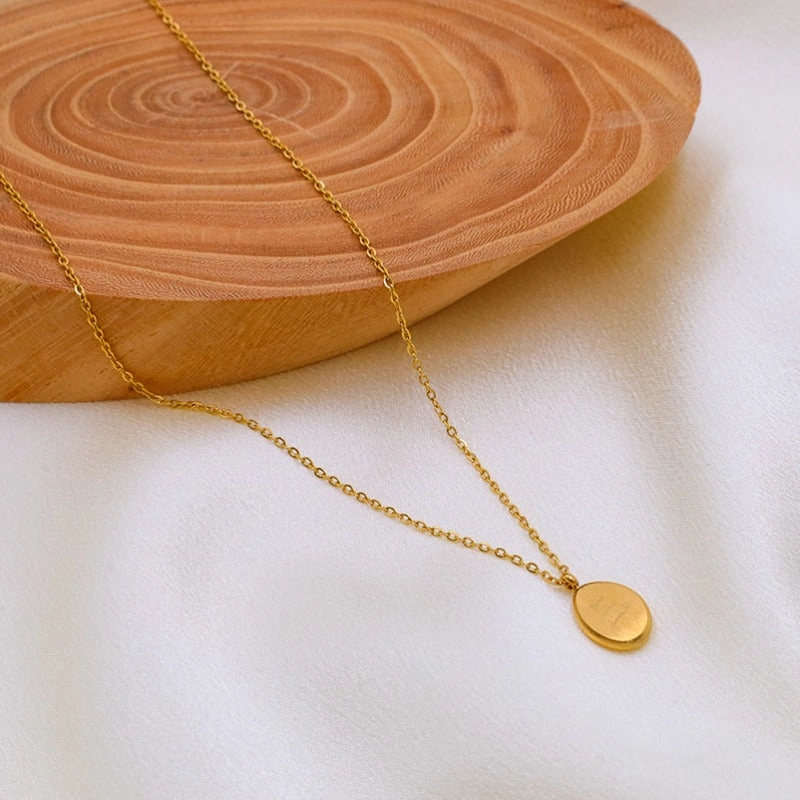 Wholesale Antique Style Titanium Steel Gold-plated European and American Fashionable Temperament Necklaces