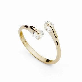Wholesale Austrian Crystal Smooth Alloy Rings