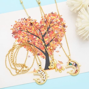Wholesale Baby Dolphin Bear Copper Necklaces