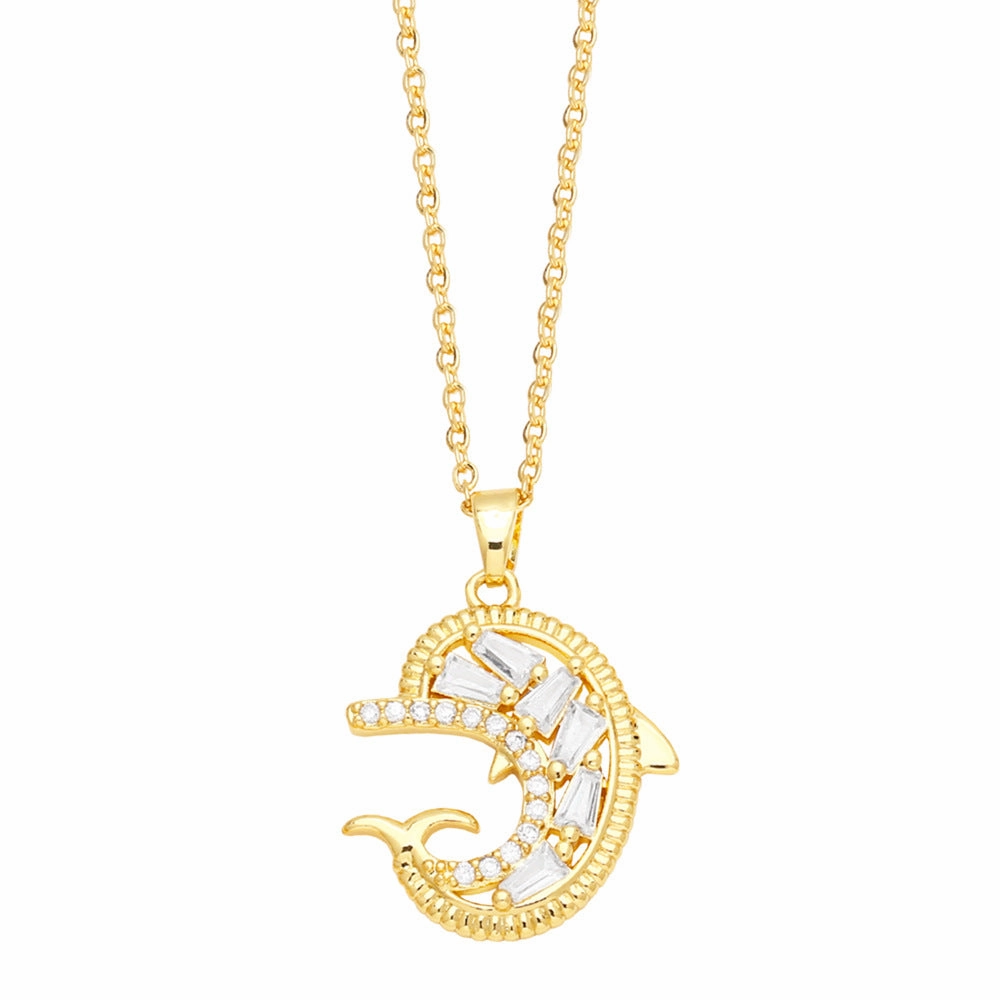 Wholesale Baby Dolphin Bear Copper Necklaces