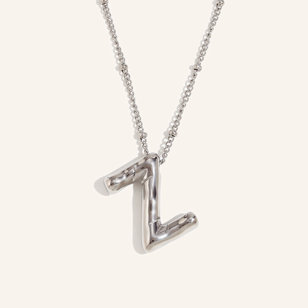 Wholesale Balloon English Stainless Steel Plated 18K Necklace