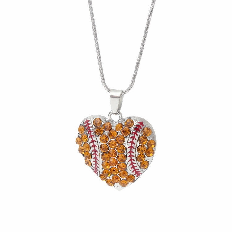 Wholesale Basketball Baseball Softball Pendant Multicolor Alloy Necklaces
