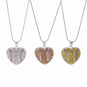 Wholesale Basketball Baseball Softball Pendant Multicolor Alloy Necklaces