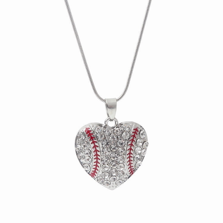 Wholesale Basketball Baseball Softball Pendant Multicolor Alloy Necklaces