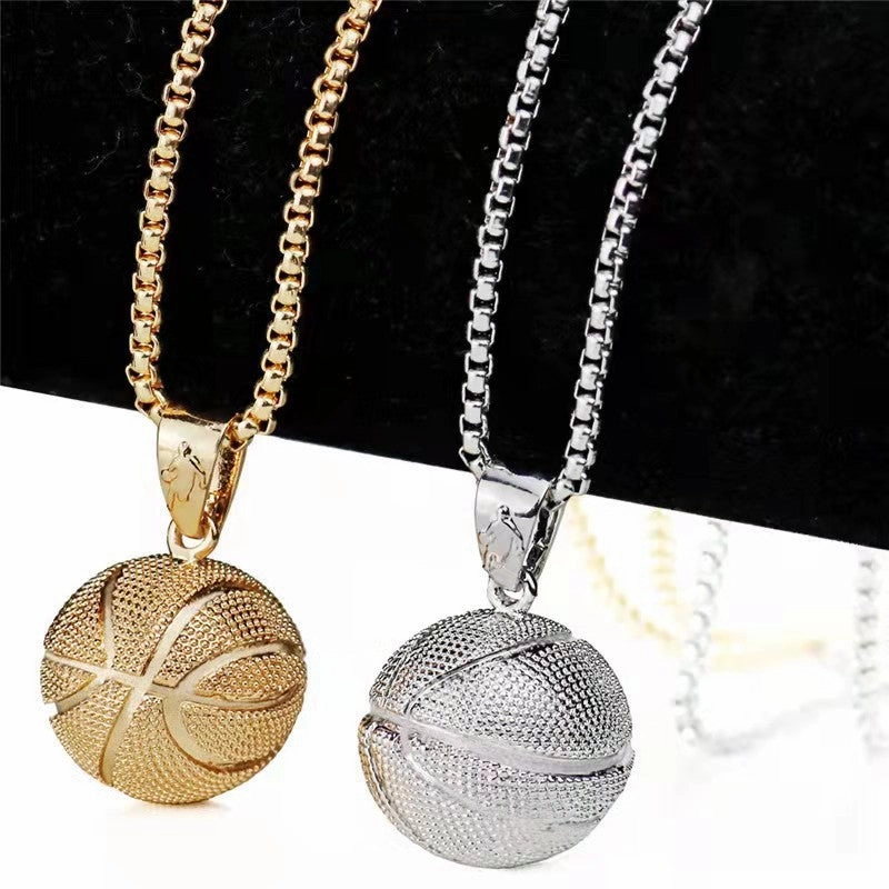 Wholesale Basketball Pendant Alloy Necklaces