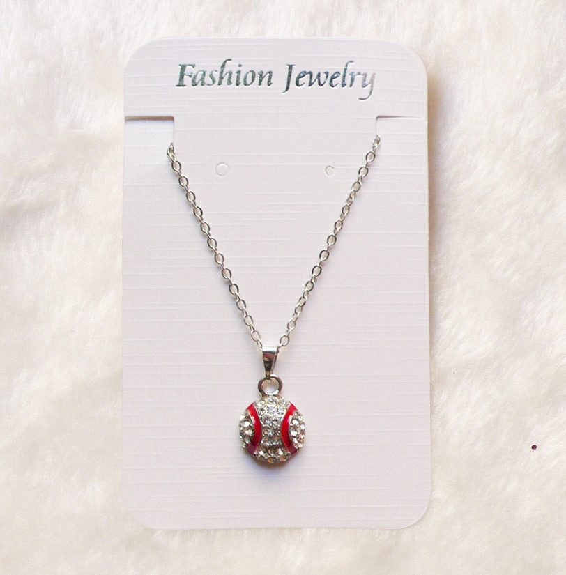 Wholesale Basketball Rugby Necklace Softball Pendant Necklaces
