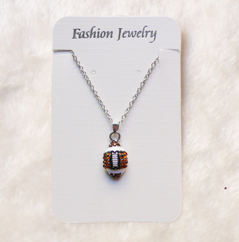 Wholesale Basketball Rugby Necklace Softball Pendant Necklaces