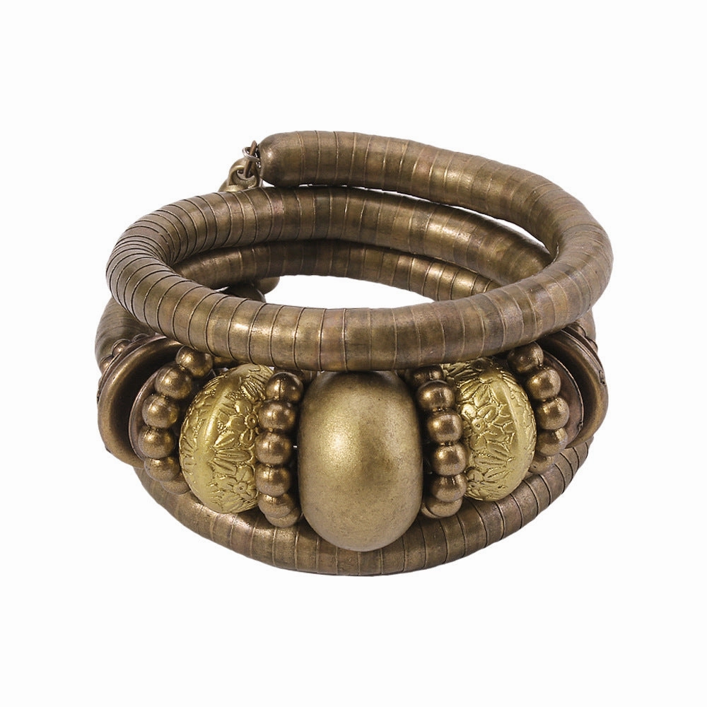 Wholesale Beaded Multilayer Snake Bone Shape Turquoise Bracelet