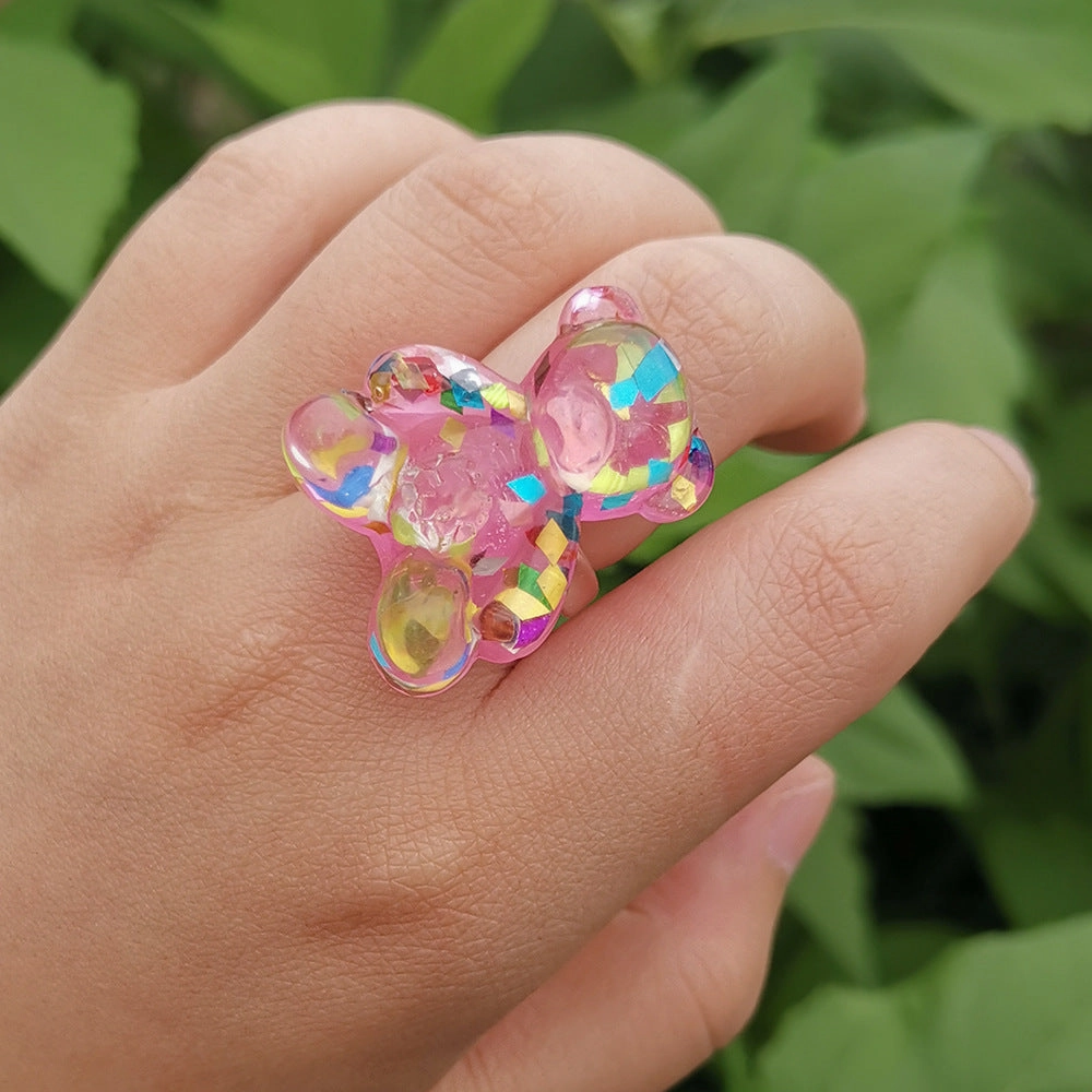 Wholesale Bear Resin Ring