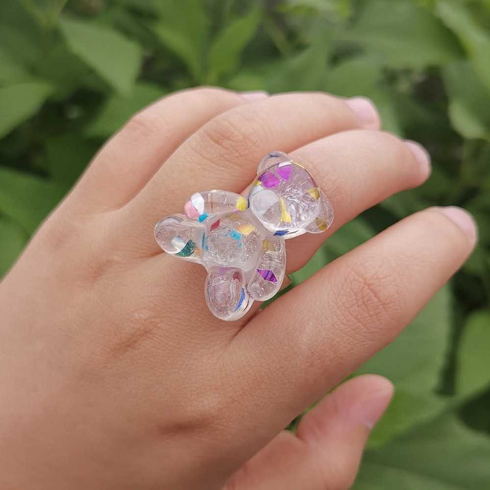 Wholesale Bear Resin Ring