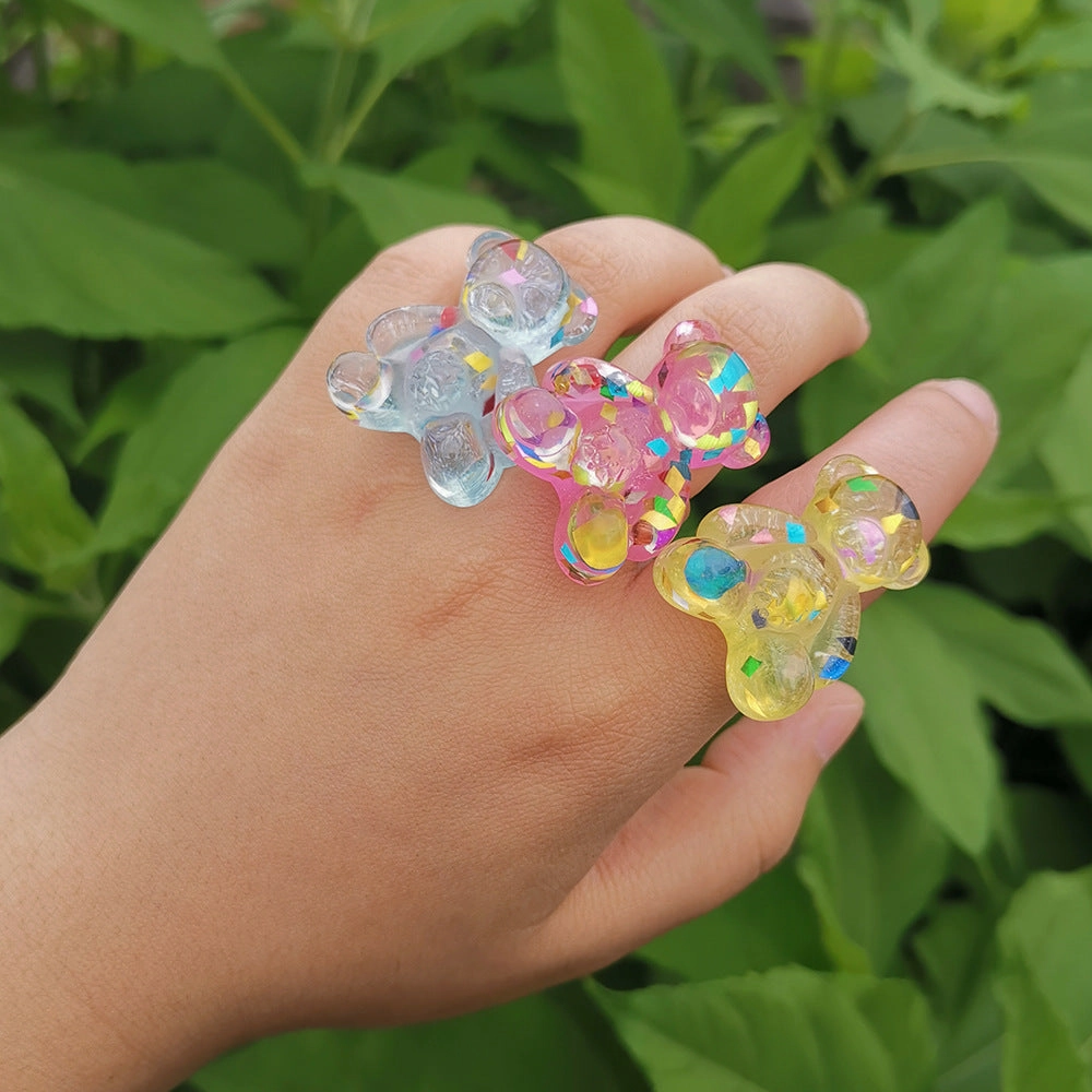 Wholesale Bear Resin Ring
