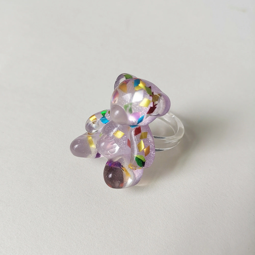 Wholesale Bear Resin Ring