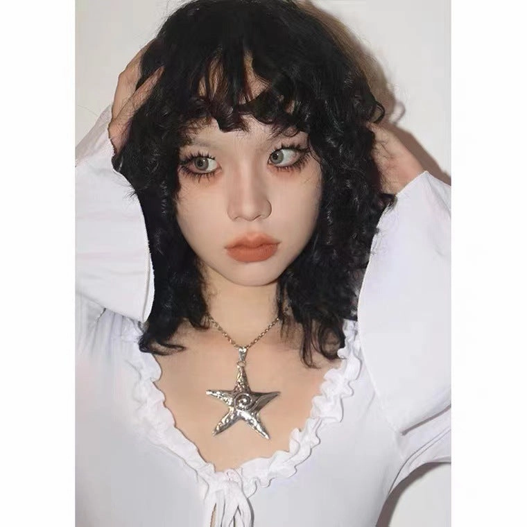 Wholesale Big Pentagram Alloy Necklaces