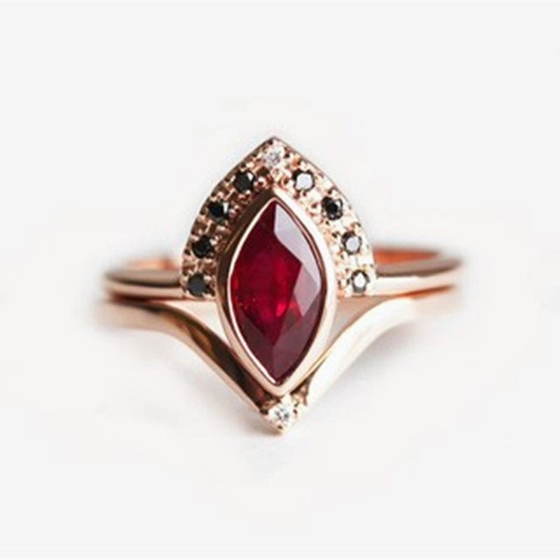 Wholesale Black Diamond Paved Alloy Rings