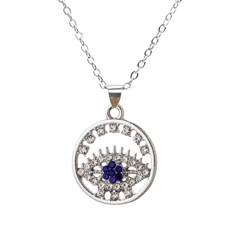 Wholesale Blue Eyes Pendant Alloy Necklaces