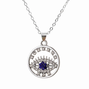 Wholesale Blue Eyes Pendant Alloy Necklaces