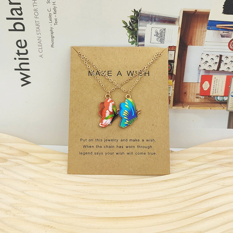 Wholesale Bohemian Butterfly Alloy Necklace