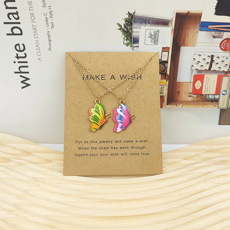 Wholesale Bohemian Butterfly Alloy Necklace