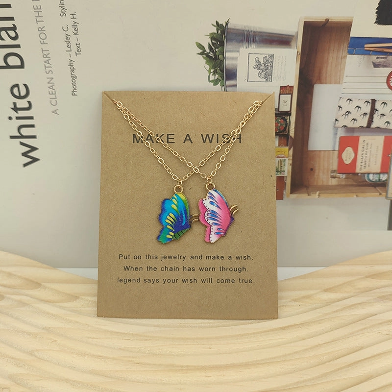 Wholesale Bohemian Butterfly Alloy Necklace