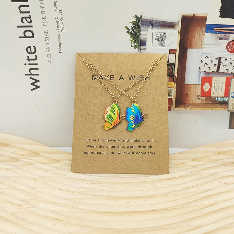 Wholesale Bohemian Butterfly Alloy Necklace