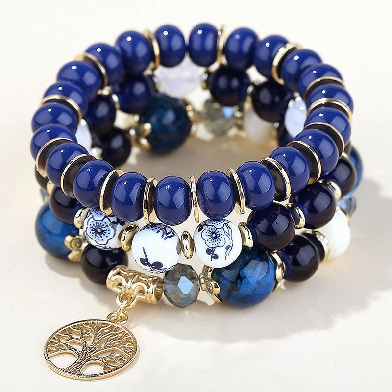 Wholesale Bohemian Ethnic Colorblock Alloy Bracelet