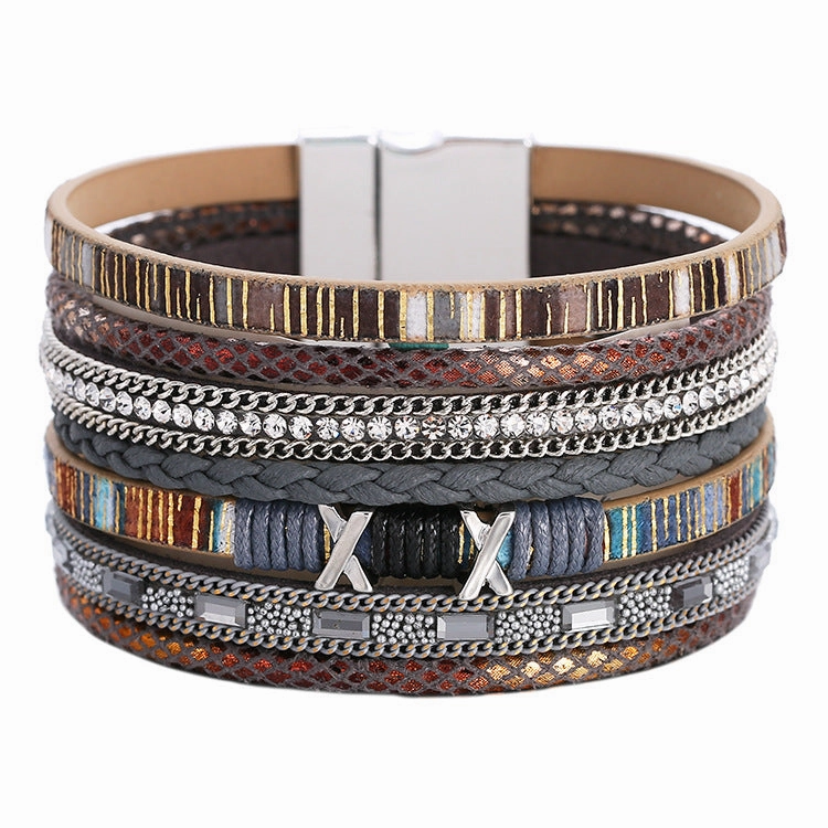 Wholesale Bohemian Ethnic Style Wide Bracelet