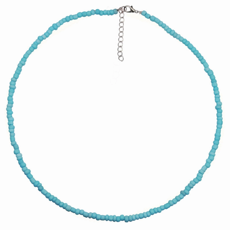 Wholesale Bohemian Flower Stacked Pearl Clavicle Necklace