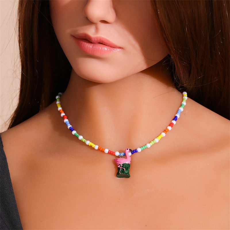 Wholesale Bohemian Love Butterfly Pearl Necklace