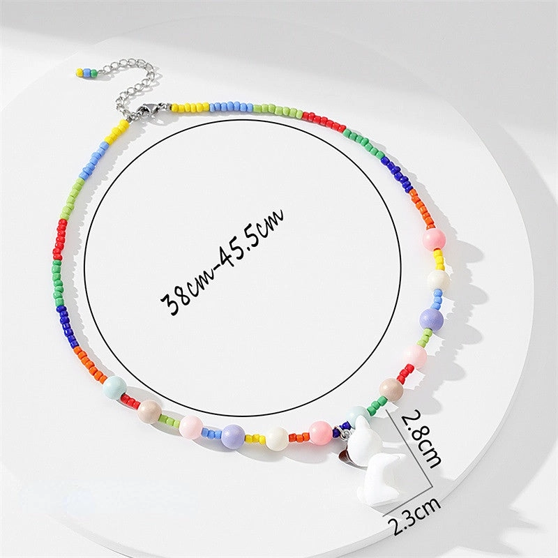 Wholesale Bohemian Love Butterfly Pearl Necklace