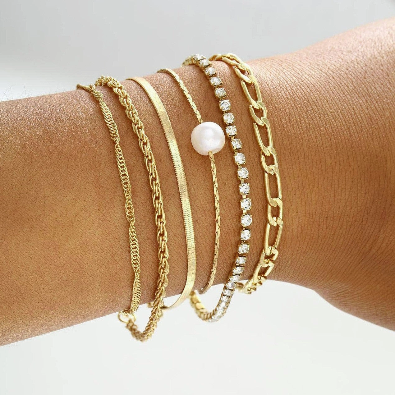 Wholesale Bohemian Metal Chain 6-Piece Set Multilayer Chain