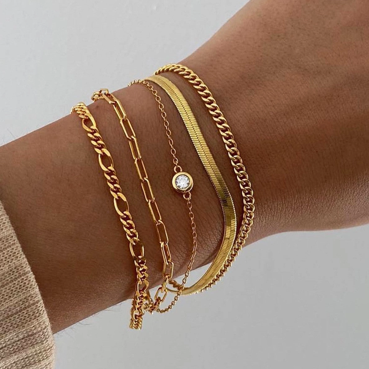 Wholesale Bohemian Metal Chain 6-Piece Set Multilayer Chain