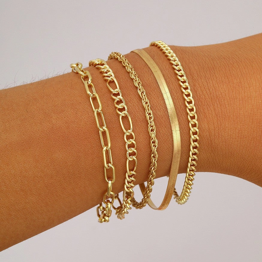 Wholesale Bohemian Metal Chain 6-Piece Set Multilayer Chain