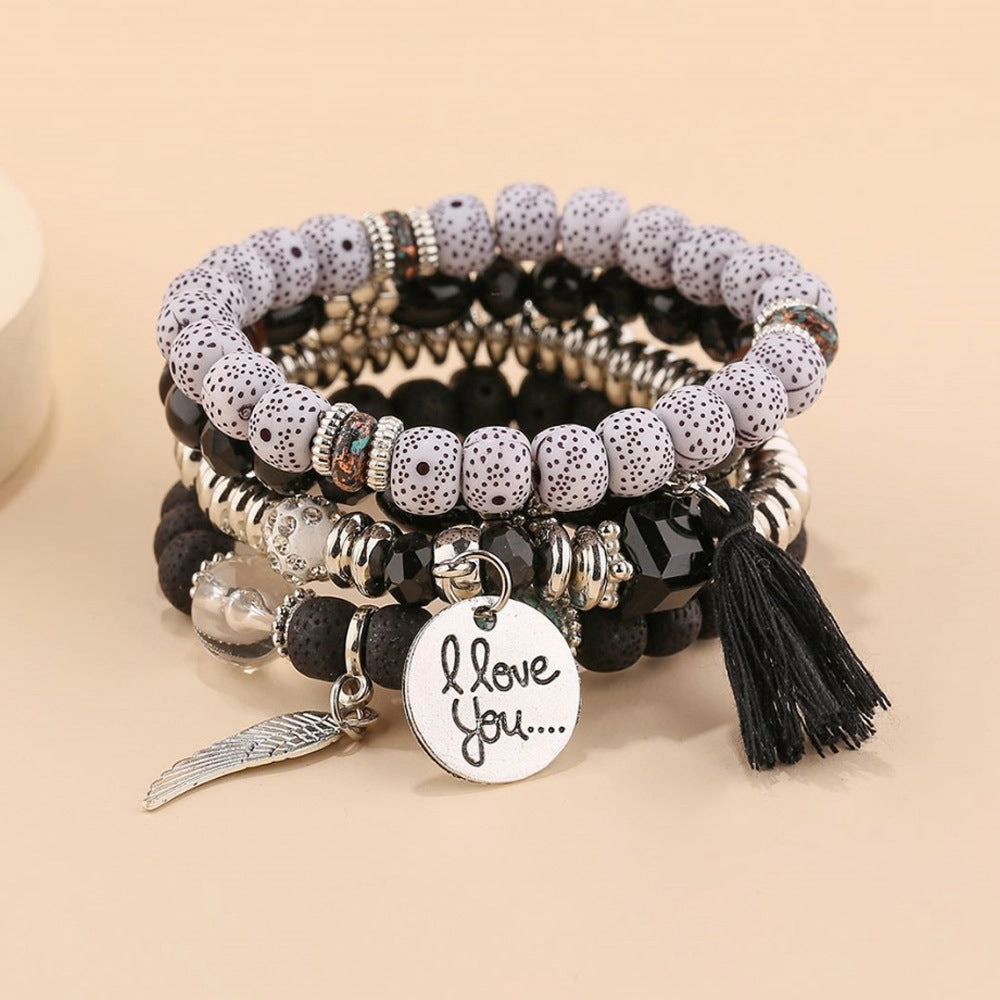 Wholesale Bohemian Turquoise Beaded Bracelet Set of 4