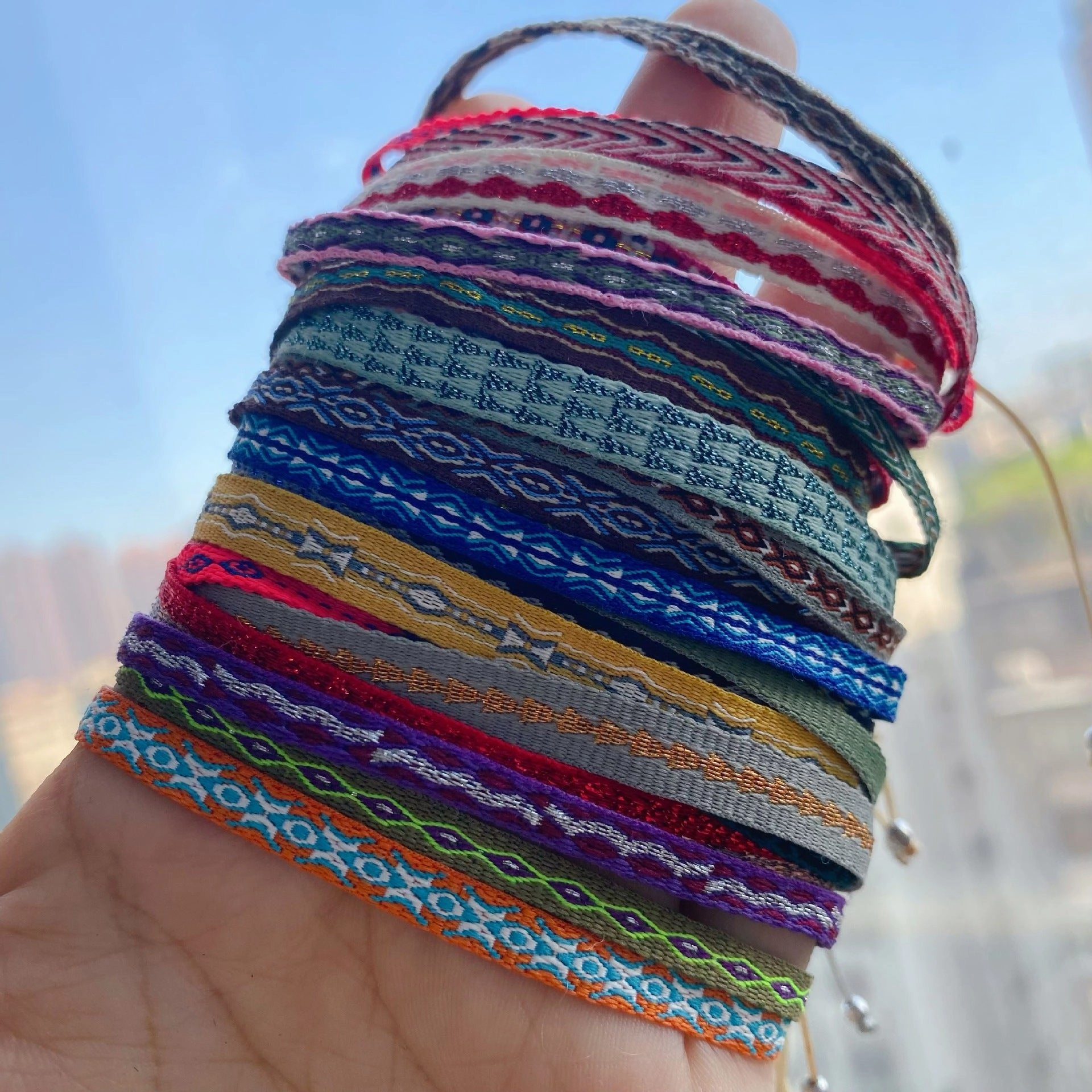 Wholesale Bohemian Woven Silk Thread Bracelet