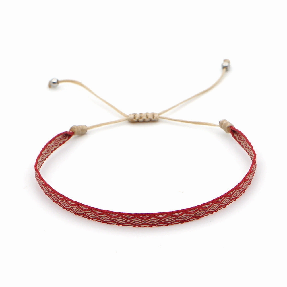 Wholesale Bohemian Woven Silk Thread Bracelet