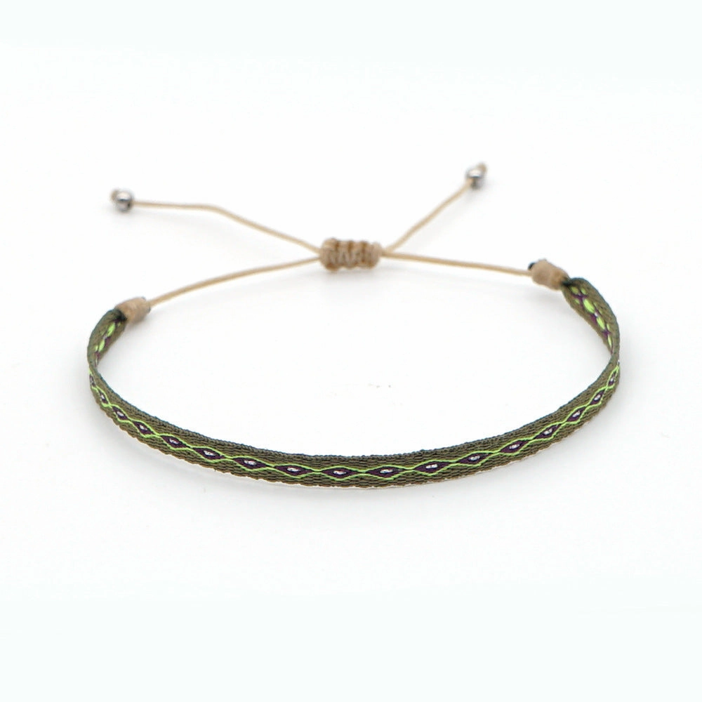 Wholesale Bohemian Woven Silk Thread Bracelet