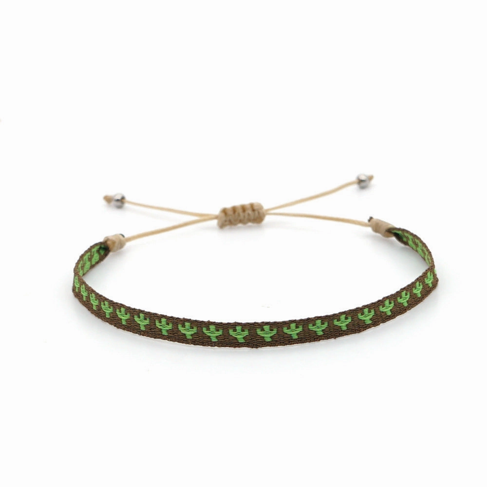 Wholesale Bohemian Woven Silk Thread Bracelet