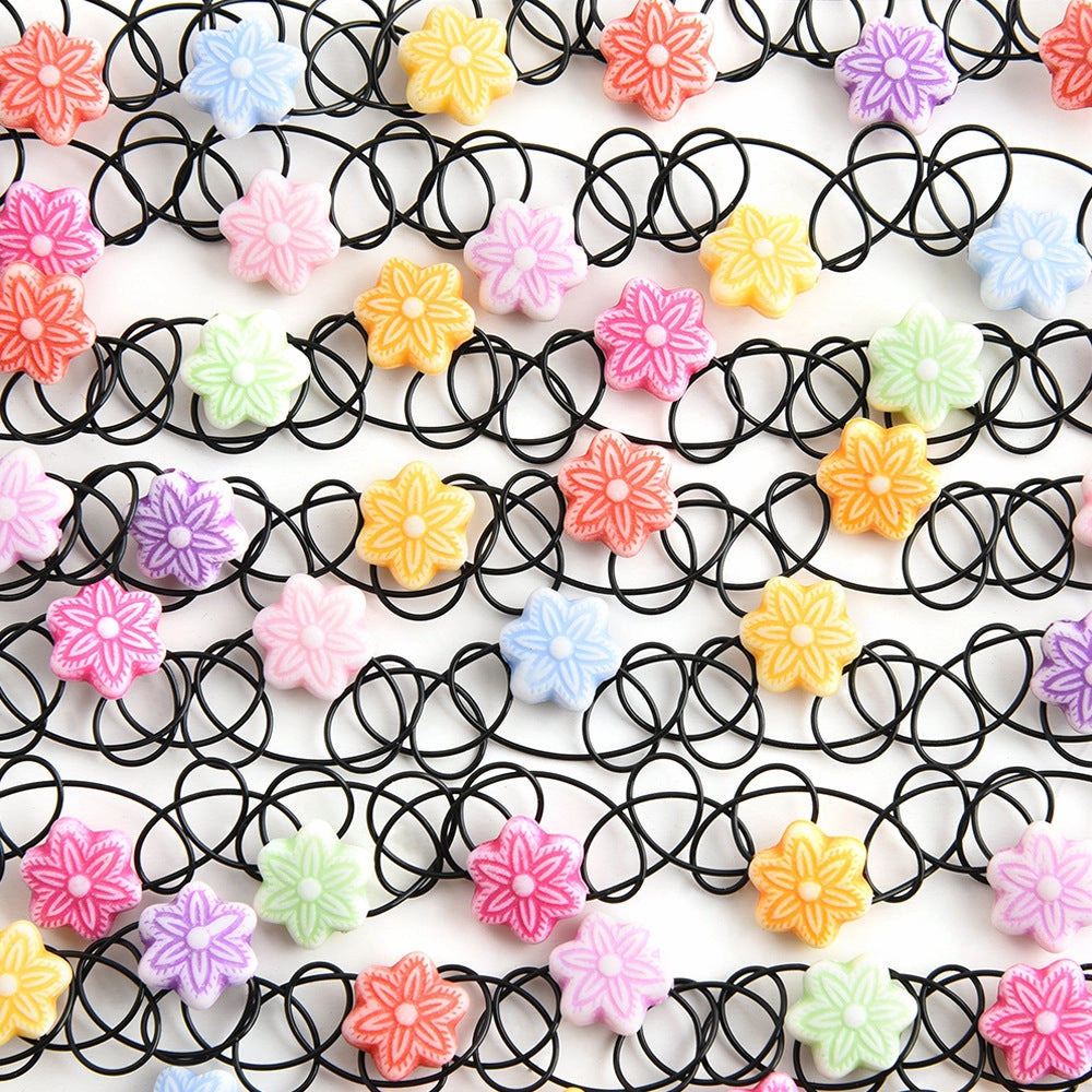 Wholesale Boho Floral Resin Necklaces