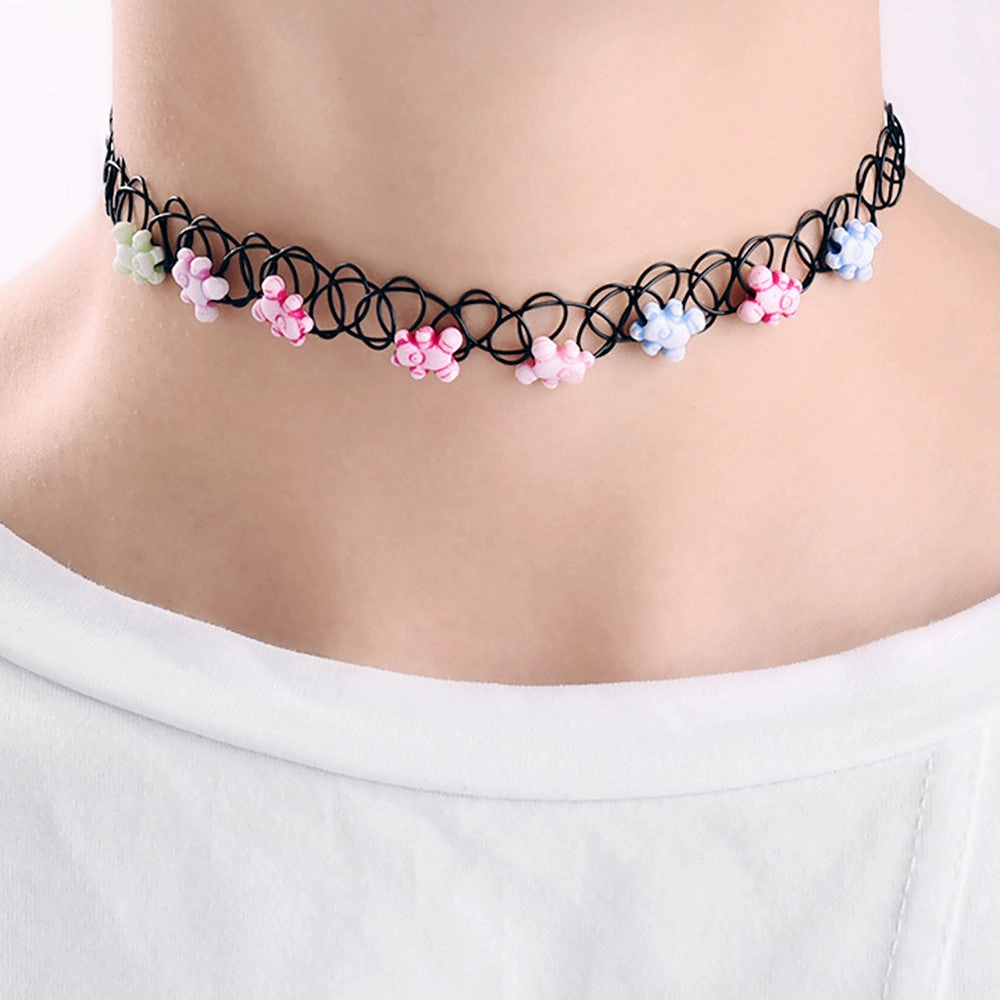 Wholesale Boho Floral Resin Necklaces