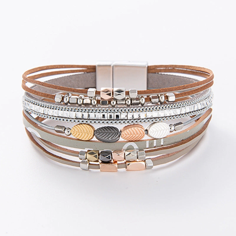 Wholesale Boho Leather Multi-layer Bracelet