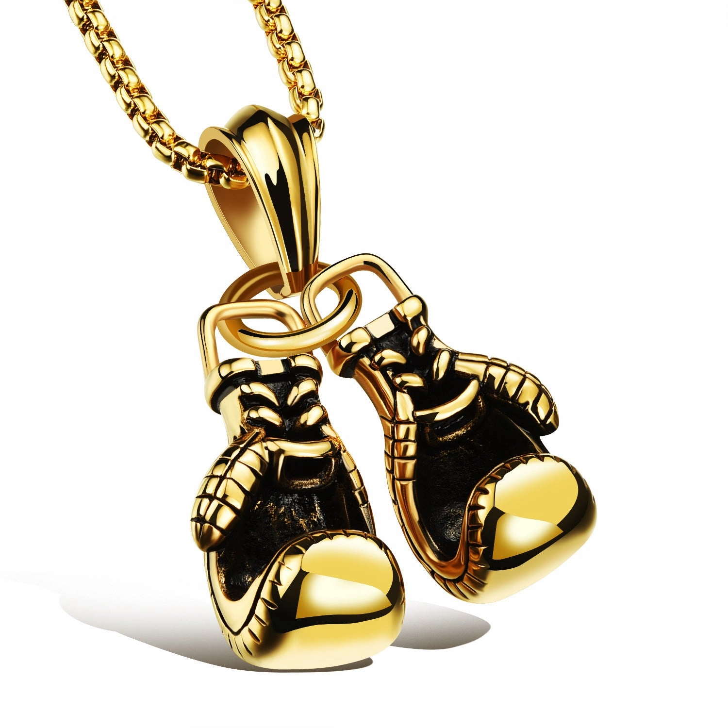 Wholesale Boxing Gloves Titanium Steel Necklaces