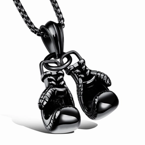 Wholesale Boxing Gloves Titanium Steel Necklaces