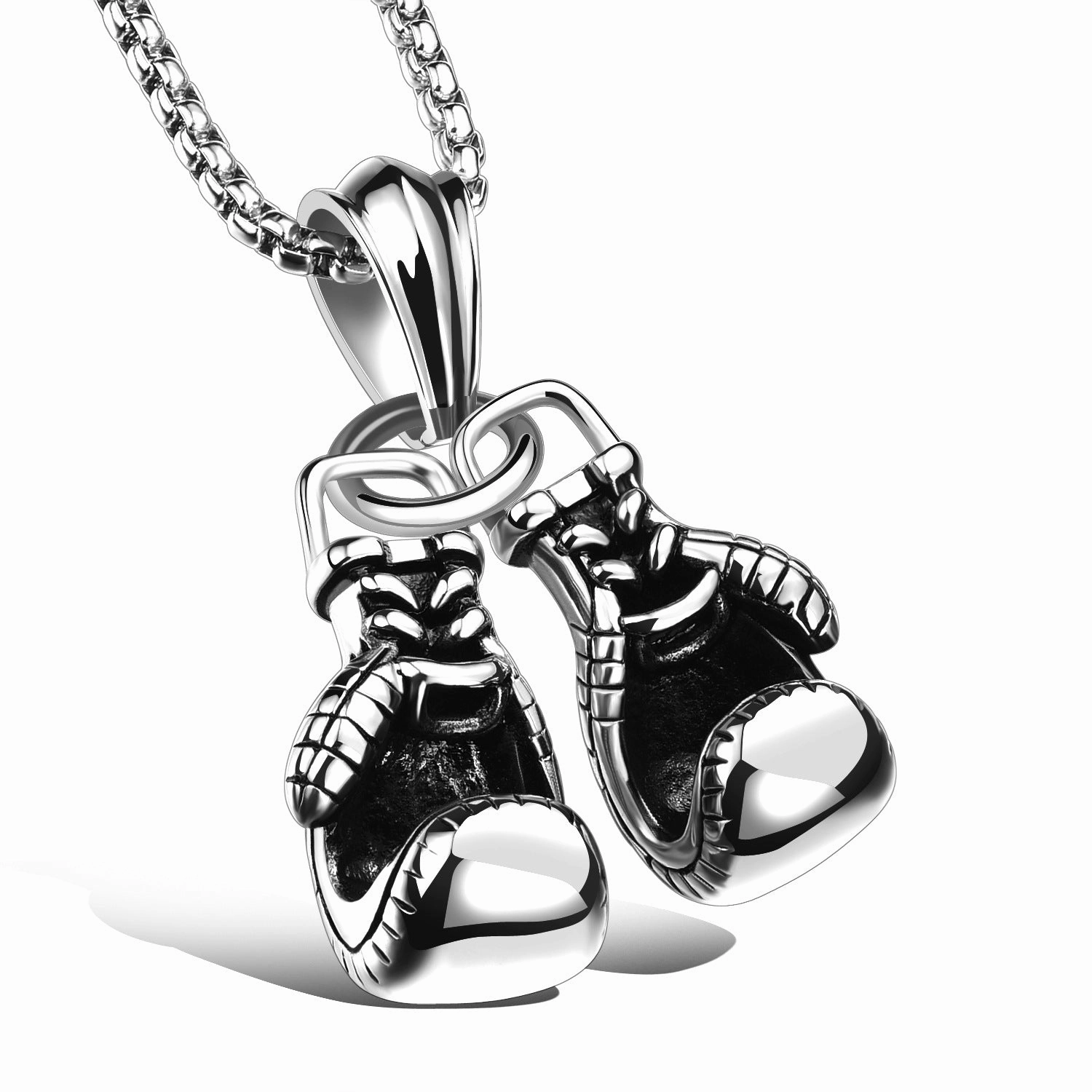 Wholesale Boxing Gloves Titanium Steel Necklaces
