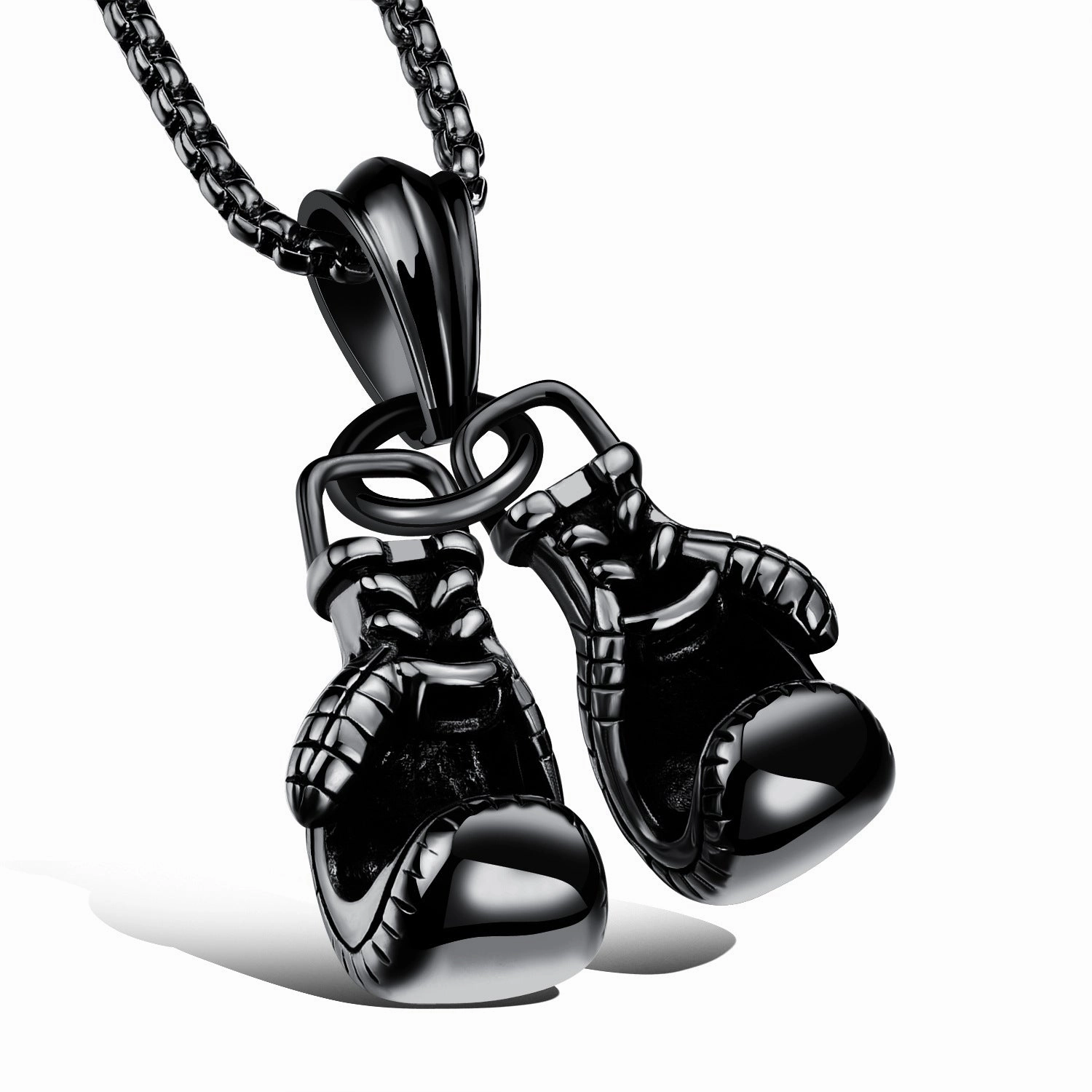 Wholesale Boxing Gloves Titanium Steel Necklaces
