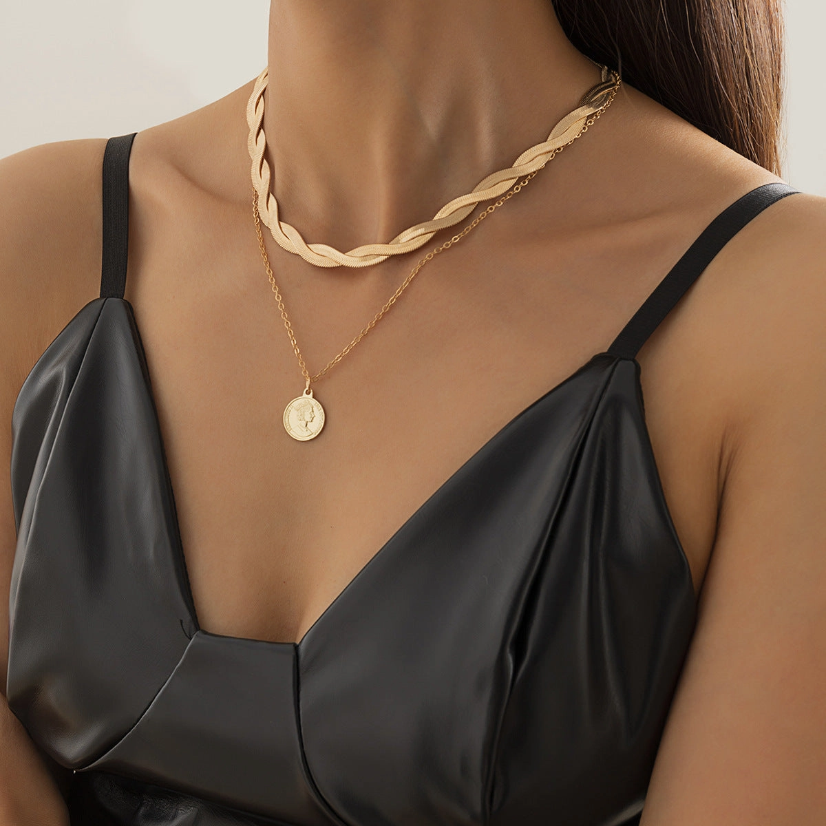 Wholesale Braided Soft Flat Snake Bone Chain Copper Necklaces