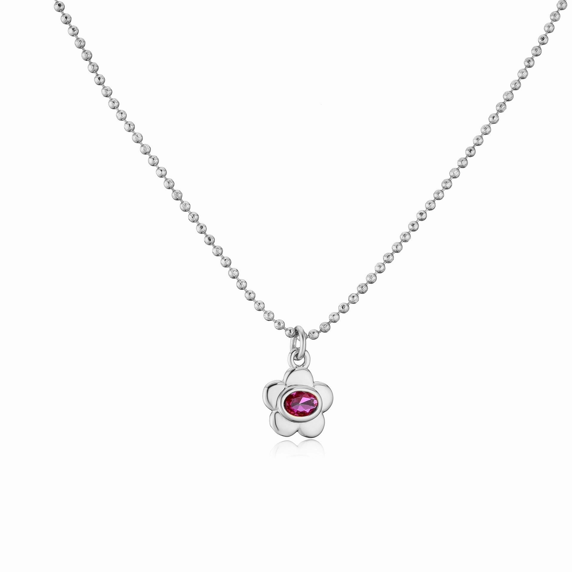 Wholesale Brass Plated 18K Gold Zircon Small Flower Creative Necklace