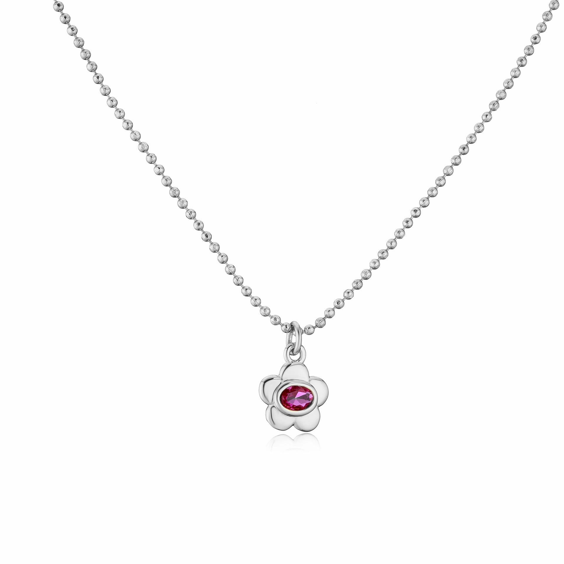 Wholesale Brass Plated 18K Gold Zircon Small Flower Creative Necklace