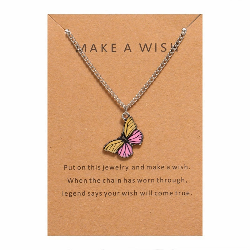 Wholesale Butterfly Pendant Set Alloy Necklaces