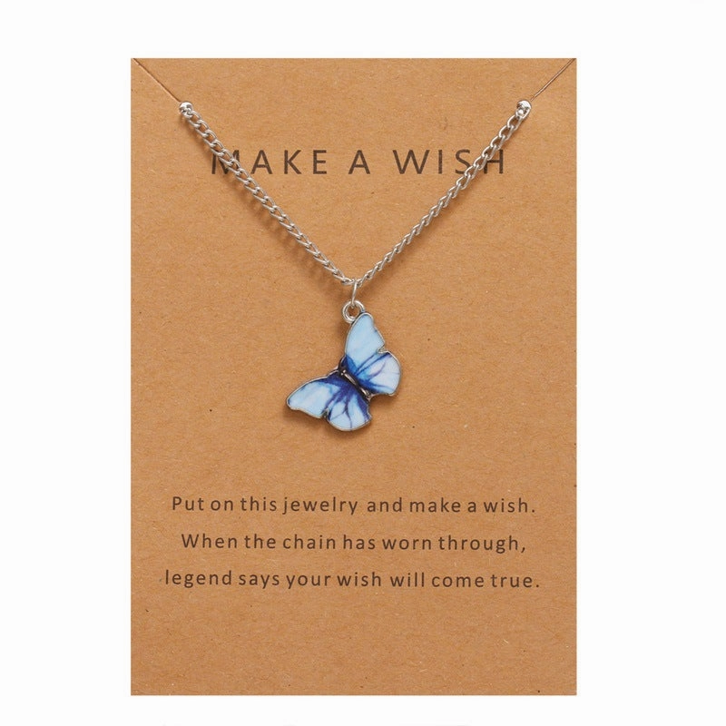 Wholesale Butterfly Pendant Set Alloy Necklaces